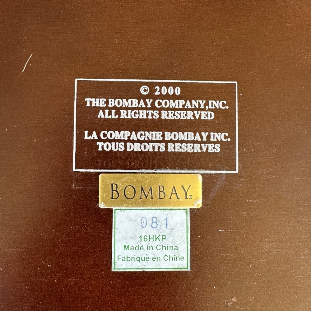 Vintage Bombay Company Mahogany Jewelry Box - Picture 11 of 15